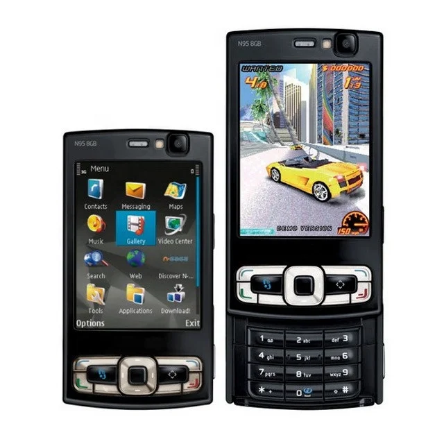 

Free Shipping For Nokia N95 8G Hot Selling Simple Classic Cheap Unlocked Slider GSM Mobile Cell Phone GPS WIFI Camera By Postnl, Black