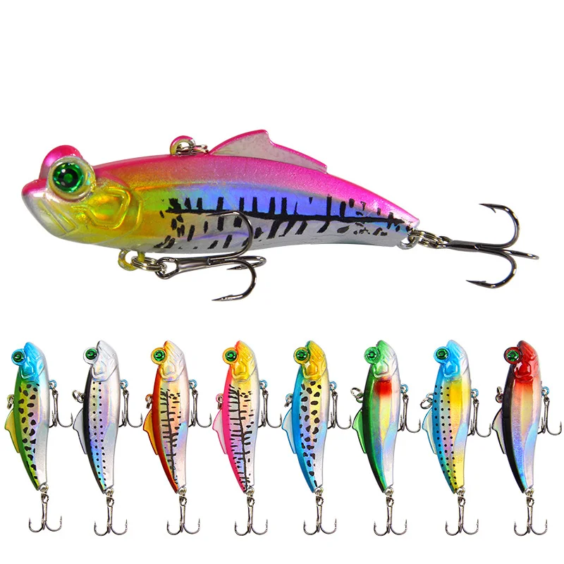 

2021 New Product Plastic Fishing Plastic Lure Vib Spoon Lure For 7 Days Delivery, 8 colors