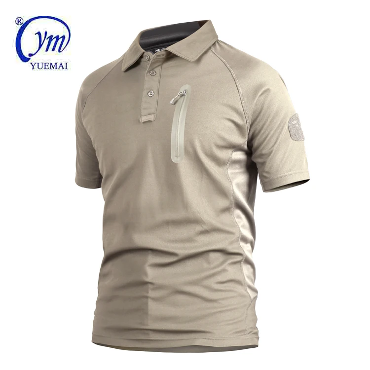 

Tactical Style Men Printing Polyester Polo T-Shirt