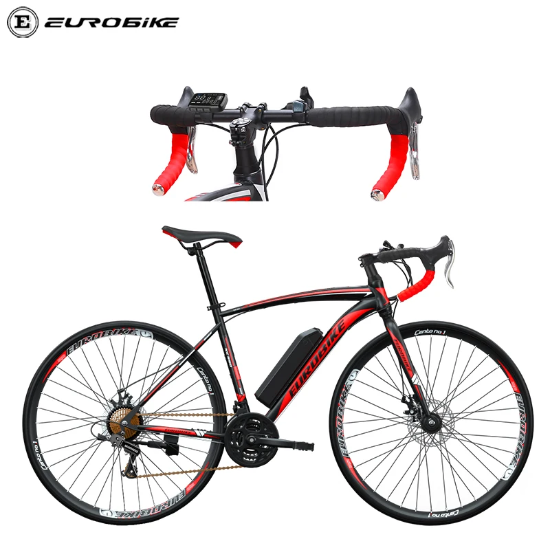 

Eurobike electric road bike e bike E550 paddling assistant bicicleta electrica 700C hybrid road electric bicycles 21 speed