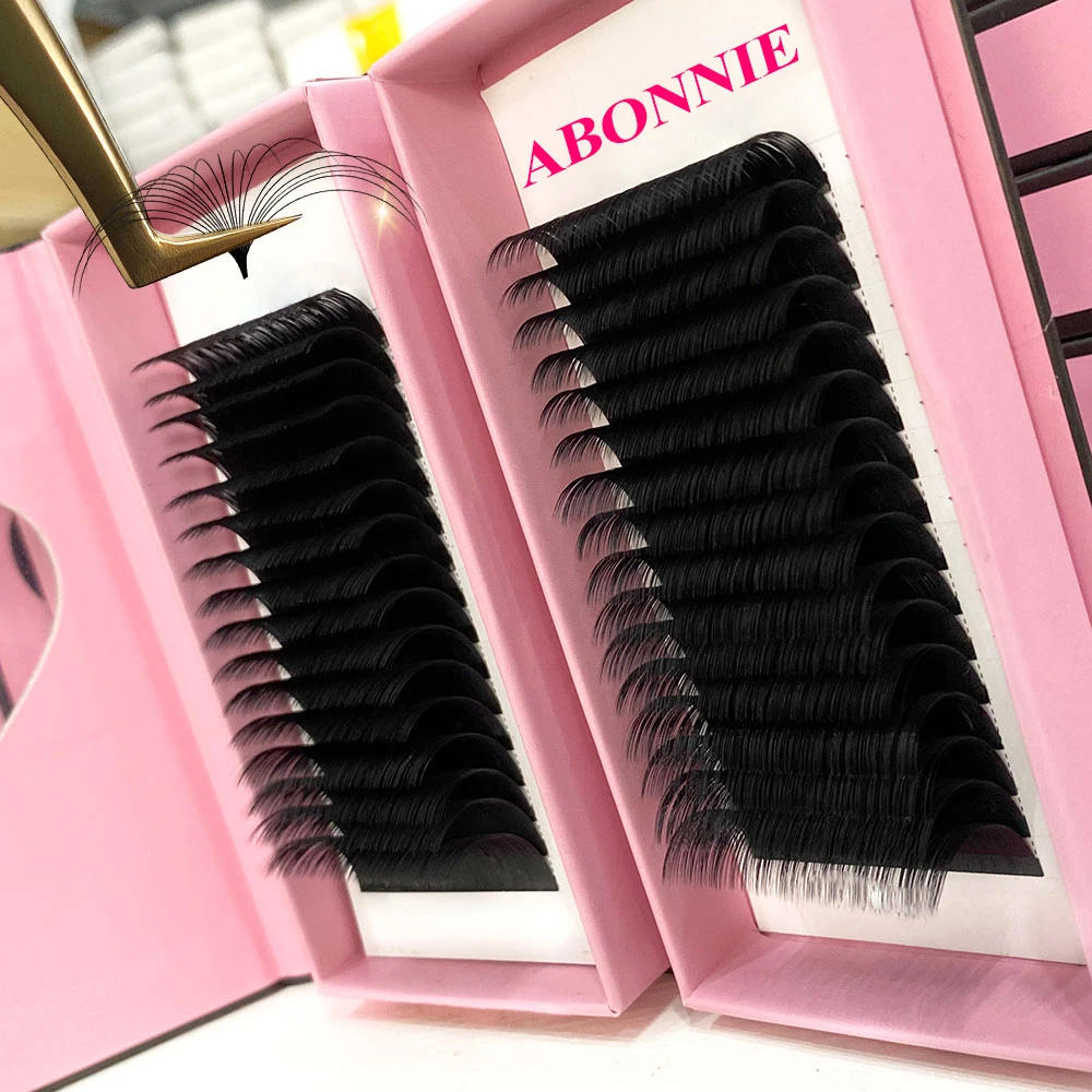 

Abonnie Dark Matte 0.05 Lash Extensions Handmade Loose Professional Individual Eyelash Extension Supplies Velvet Lash Extensions