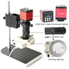 Eakins Microscope Sets HD 13MP 60F/S HDMI VGA Industrial Microscope Camera+130X C mount lens+56 LED Ring Light For Phone Repair