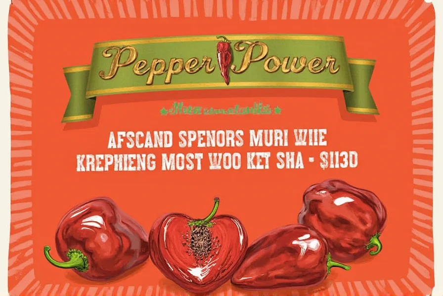 Variety of fresh peppers on display