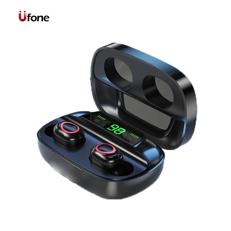 

Ufone Discount Now S11 Tws 5.0 Wireless Earphones Led Digital Display Mini Headset Waterproof Earbuds Sport Headphone For iPhone, White black