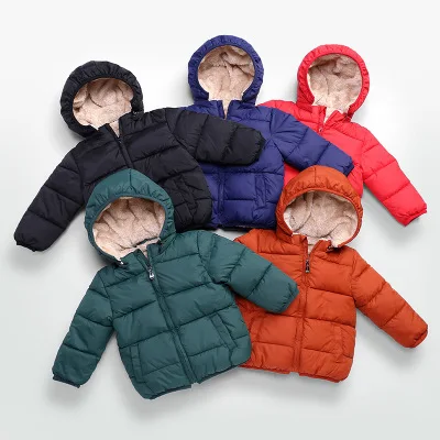 

Coldker Fleece Winter Parkas Kids Jackets For Girls Boys Warm Thick Velvet Children's Coat Baby Outerwear Infant Overcoat