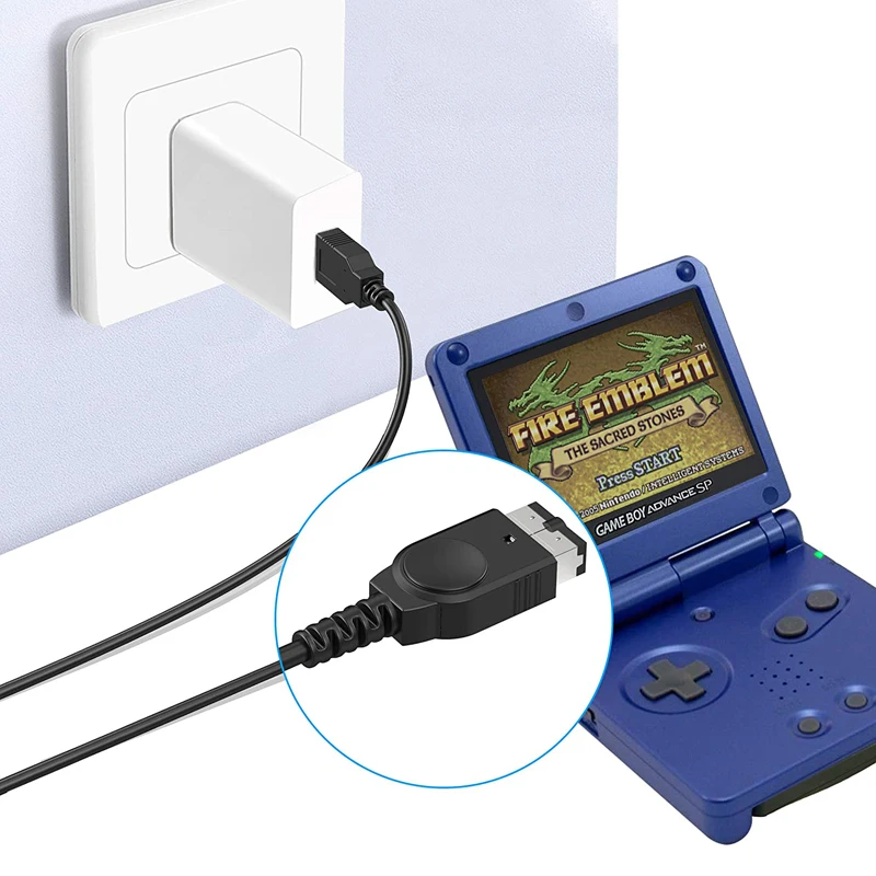 

Fast Charging Charger Cable Cord Charger Gaming USB Cable Game Player Cable, Black