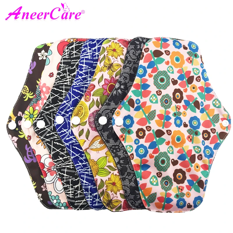 

Hot Selling Fast Shipping Reusable Waterproof Cloth Sanitary Pads, Mix colors