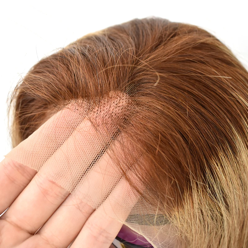 

Highlight Lace Front Wig Full Cuticle Virgin Human Hair, Natural color