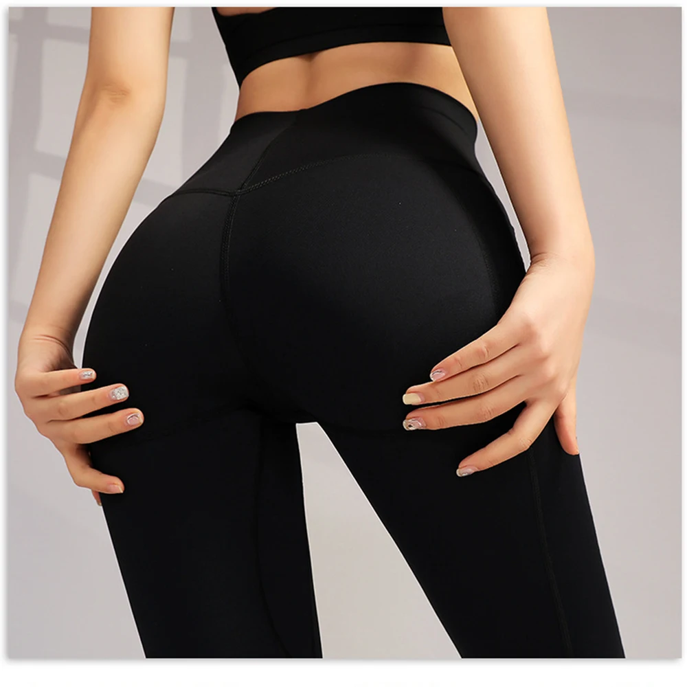 

Women's Seamless Knitted Yoga Pants Tight Buttock Lifting Workout Clothing Sports Style Peach Buttock Fitness Legging