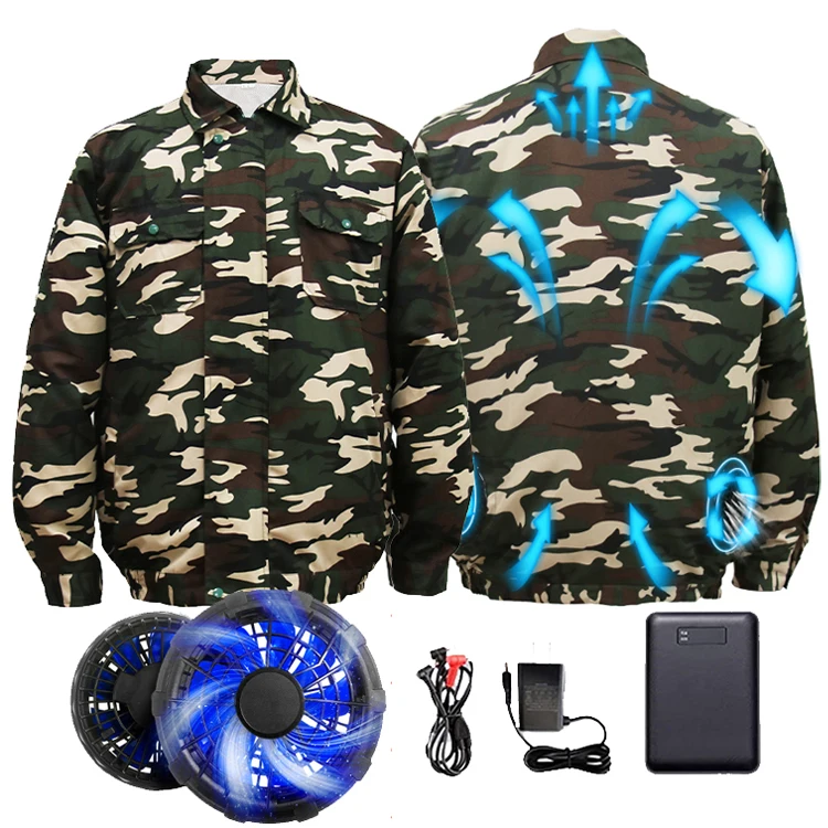 

Cheap hot summer smart fan cooling jacket clothing rechargeable battery powered air conditioned coat for labors