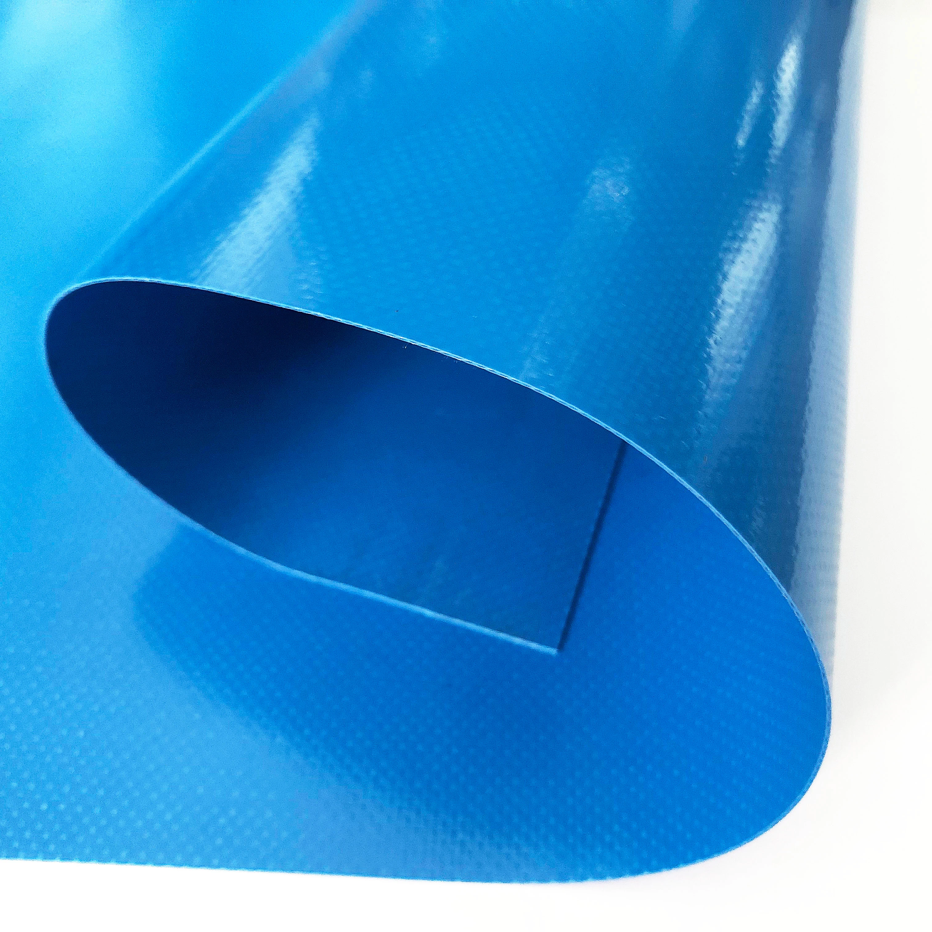 

PVC COATED FABRIC 650gsm lacquering for European truck cover side curtain trailer, Blue