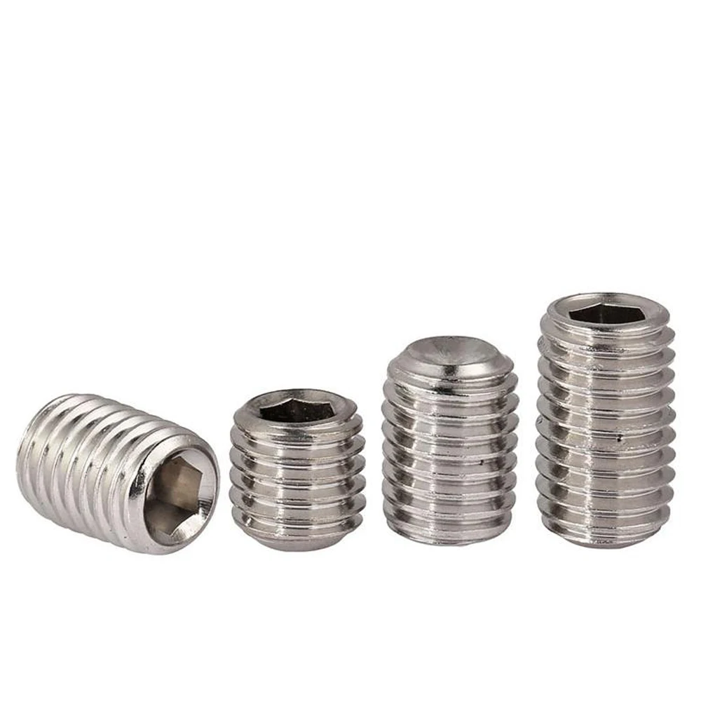 
M3 M4 M6 M8 M10 M12 Inch Hexagon socket set screws cup point 