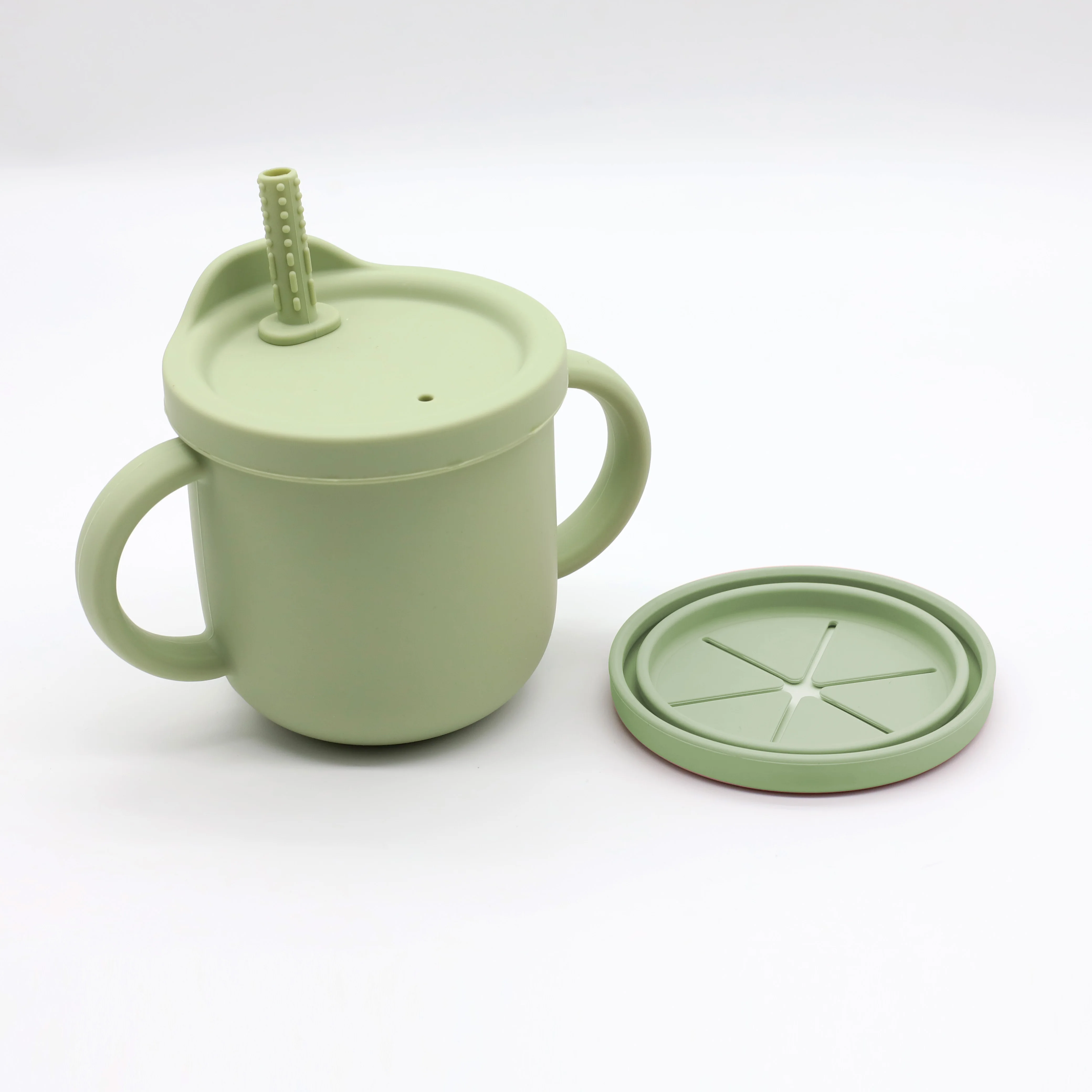 

Best Selling Newborns Cups With Teeth Grinding Function Feeding Kids Baby Learning Drinkware Snack Cups Water Cups With Lids