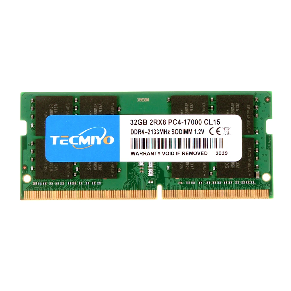

Tecmiyo wholesale price ram ddr4 32gb 2133mhz Memory memoria ram PC4 17000 32gb laptop Ram Sodimm