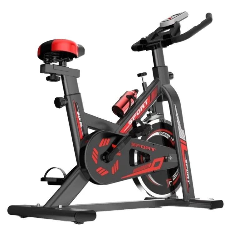 

spin bike home cardio spinning flywheel silent stages happy gym american gym home fitness spinning bike workout equipment usa, Yellow / red