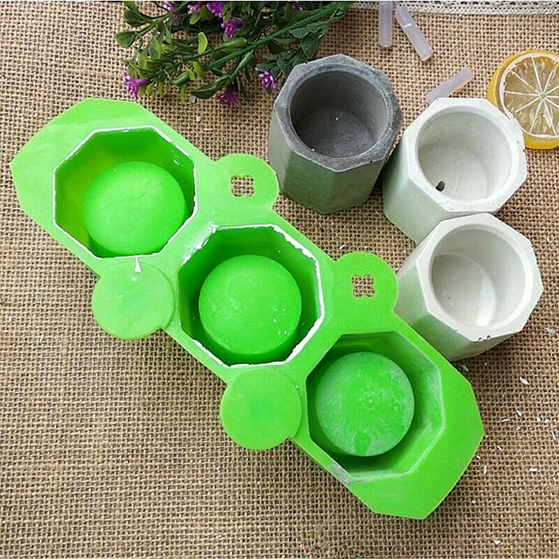 

custom silicone resin rubber cake soap candle container flower pot mold planter for concrete, Customized color