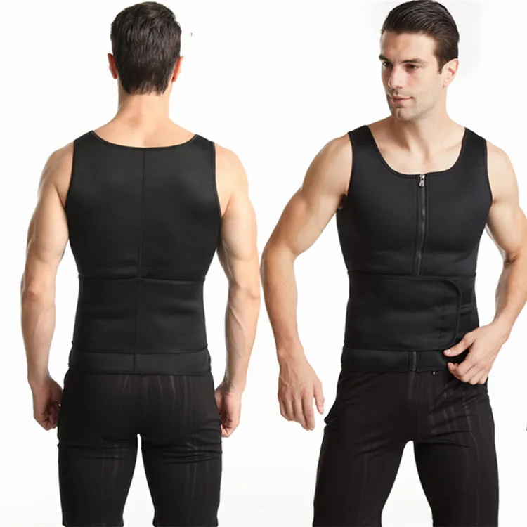 

Miket Men's Shapewear Neoprene Body Shaper Back Correctiontank Top, Colors