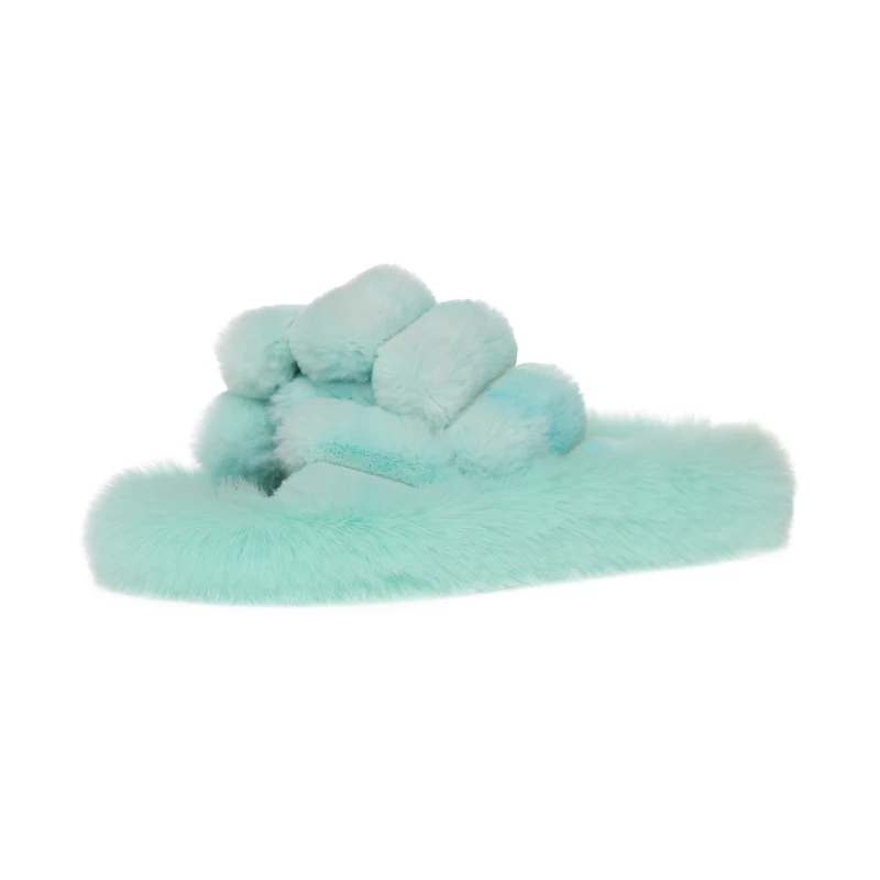 

Candy Colorful Bedroom Furry Slippers Women's Fashion Trend Warm Slides Sandals Multiple Colors Home Slides Slipper