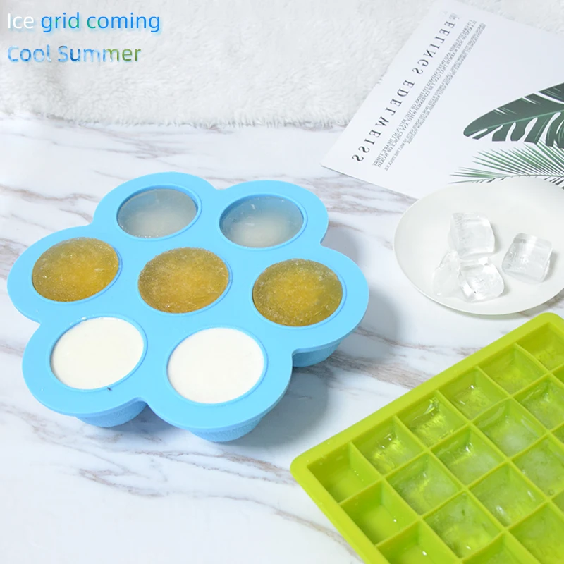 

High Material Square Ice Cream Cube Tool, Blue,green