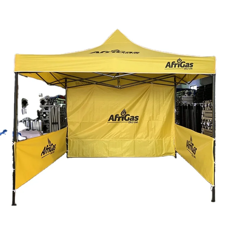 

Yellow double side print 3x4.5 canopy tent