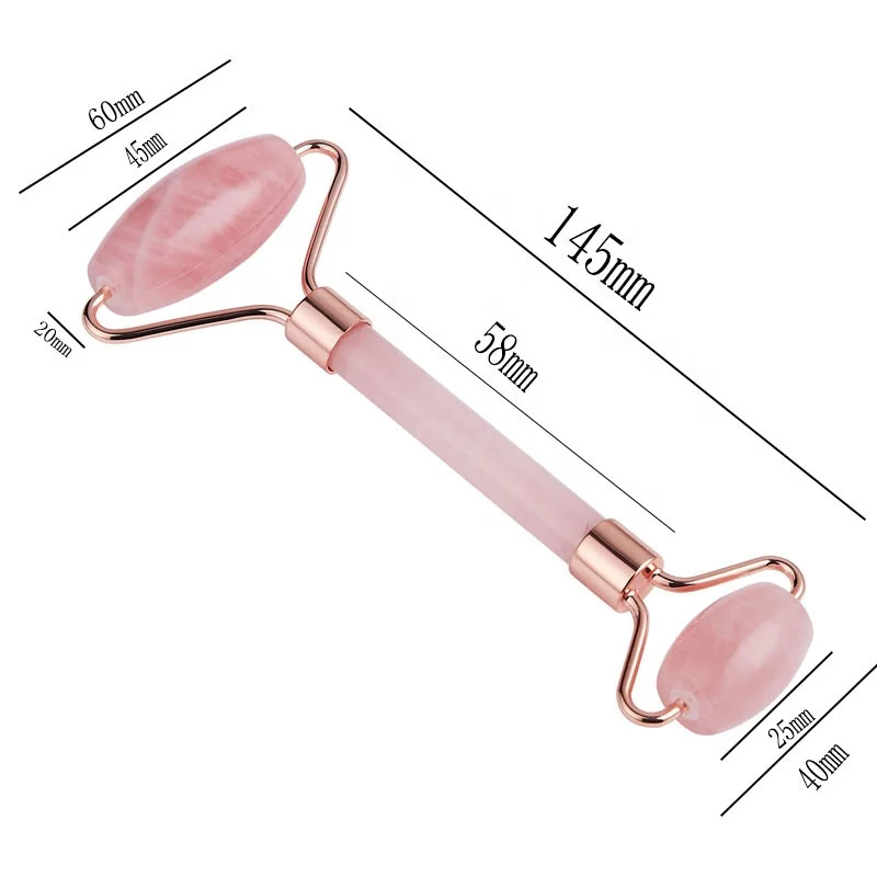 

High Quality Anti Aging 100% Stone White Black Purple Green Pink Jade Roller Facial Massager
