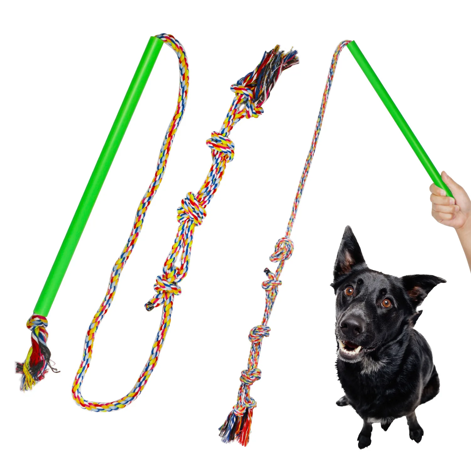 

Non Toxic Good Quality Funny Flirt Pole Interactive Outdoor Training Rope Dog Toy