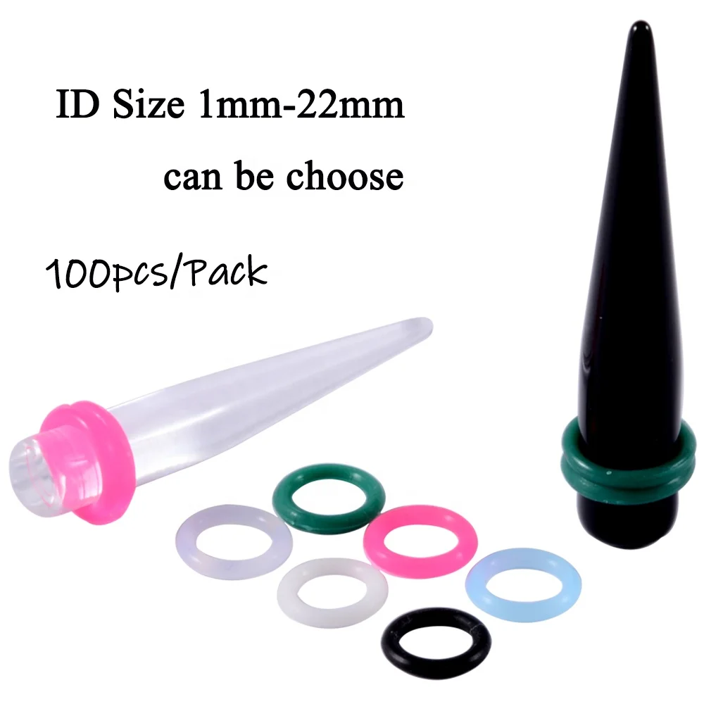 

100pcs/Pack Fixed Silicone O-Ring 1.8mm Gasket Washer Assort Colorful Seal Ring Rubber Use for Earring Ear Plug Anti-Sagging
