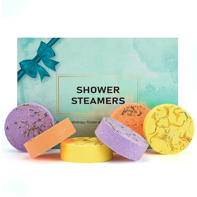 

Organic Vegan Relax Bath Shower Vapor Shower Chamomile Lavender Mint Tea Tree Lemon Eucalyptus Shower Steamers for men relax, Colorful