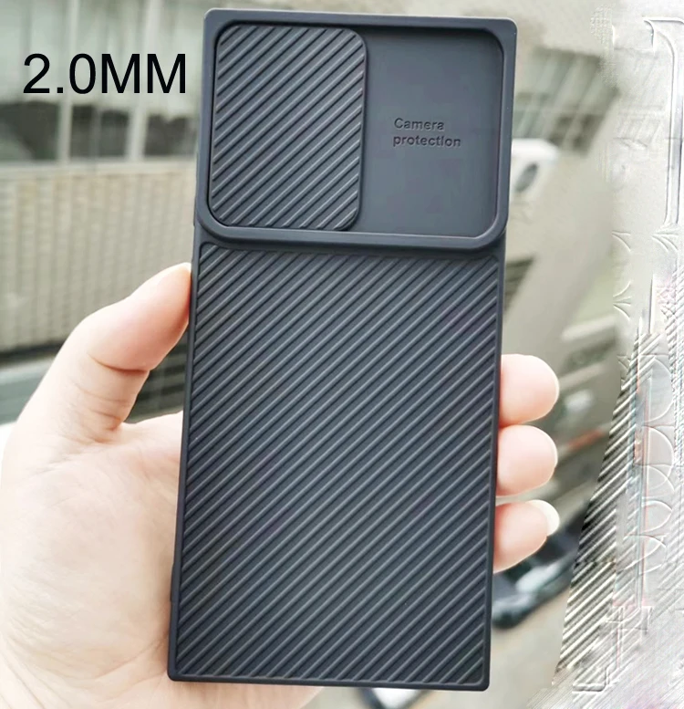 

High Quality 2.0mm Thickness Camera Slide Window Design Shockproof Soft TPU Phone Back Cover Case For Samsung Galaxy J2 Core, Original tpu color