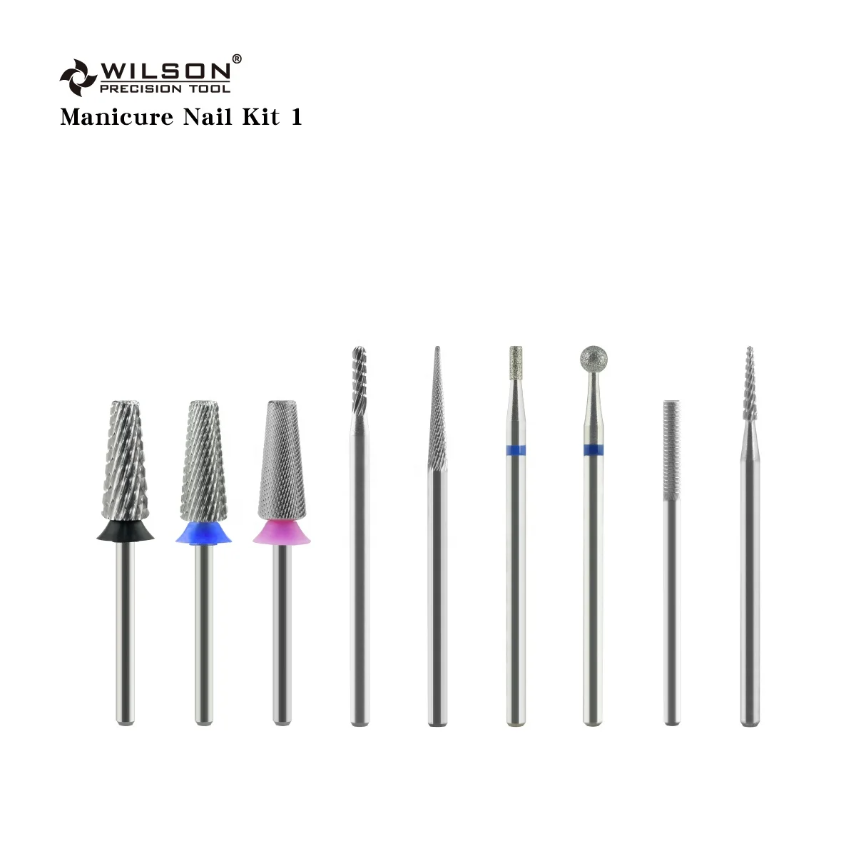 

RTS/A000044 Manicure Nail Kit Logo Engraving 5 in 1High Quality Raw Material ceramic nail bit Customized nail drill bit set