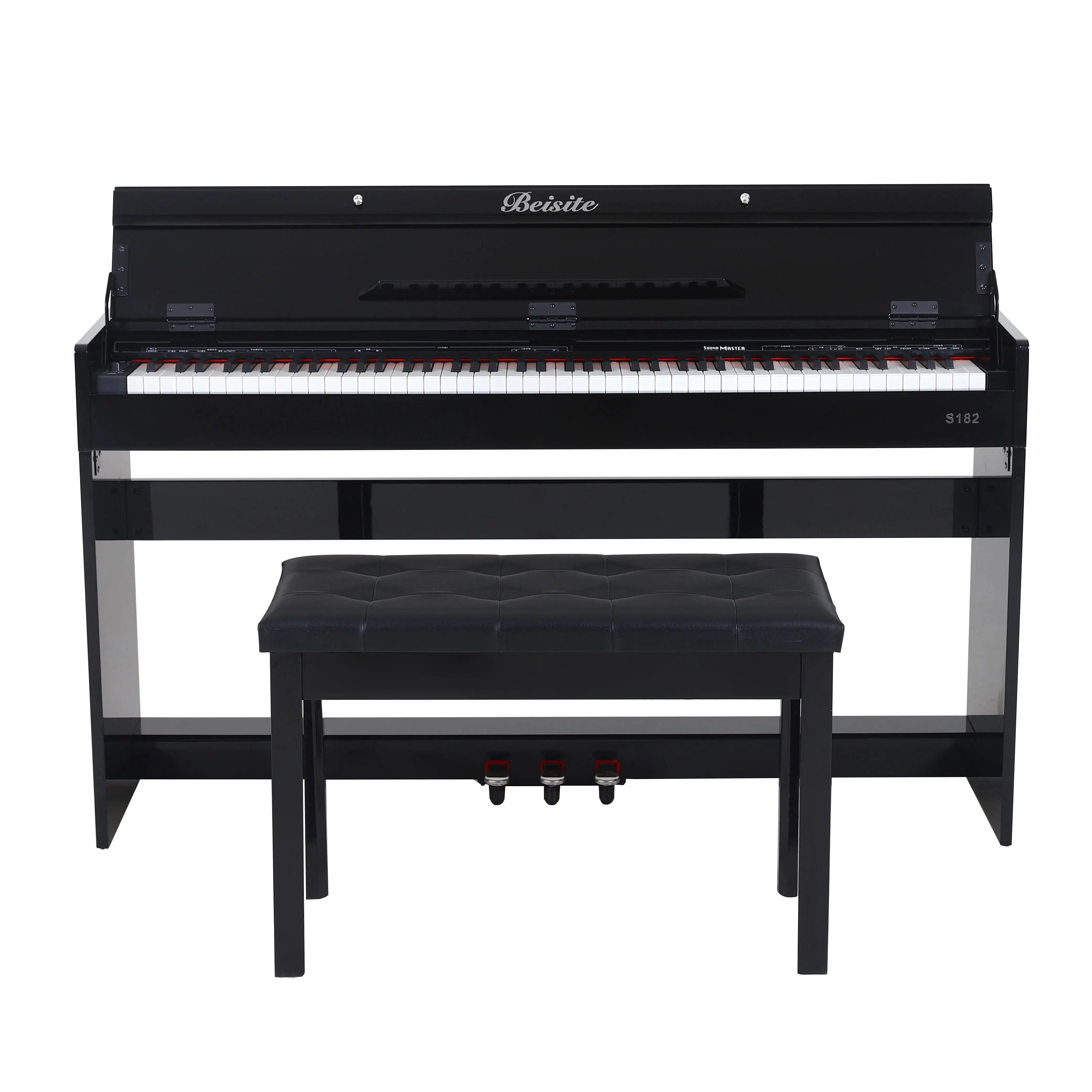 

Multifunctional digital piano 182 upright eletronic piano digital 88 keys, Black