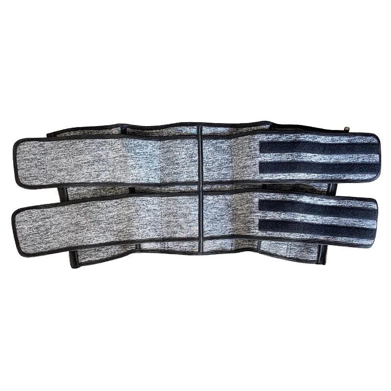 

The Waist Trainer Fitness Belt for Men and Women is Used for Daily Living Sports to Protect the Waist and Support the Back, Grey