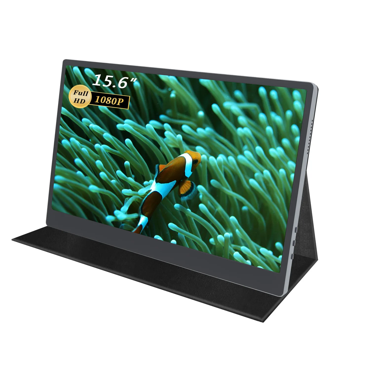 

1080P Gaming Portable Monitor 15.6 inch IPS FHD Portable HD MI Monitor with Battery Type-C USB for Laptop Pc Mobile Phone