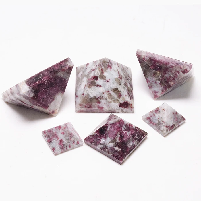 Red Tourmaline Pyramid