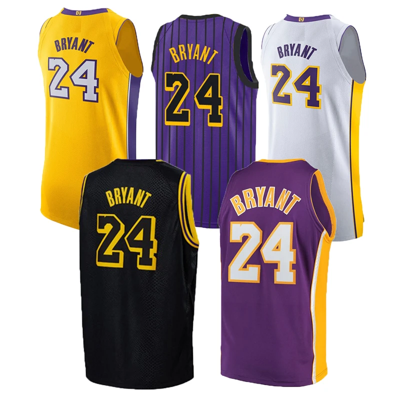 

One piece custom Brand logo Customized Latest Design Basketball Shorts Stitched Kobe Bryant Basketball Jersey