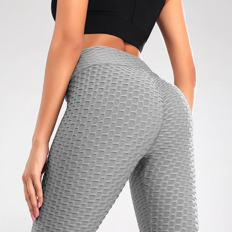 

high waist fitness bubble sport gym seamless leggings yoga pants