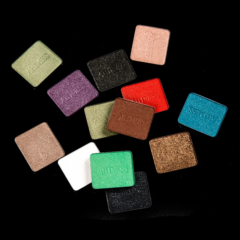 

Hot Selling Wholesales Private Label Attractive Muti-Color Eyeshadow With Eye Makeup single Eyeshadow Palette