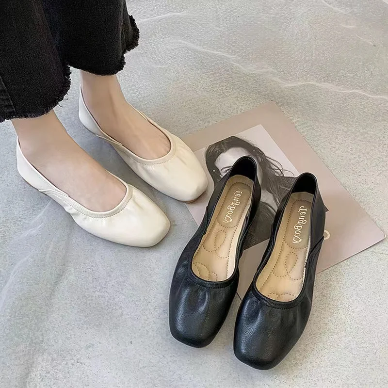 

Spring new comfortable shoes shallow soft sole Korean version all-match slip-on flat shoes for women