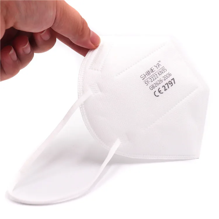 
GB2626 Approved Certified 5Ply Buy Kn95 Dust Fold Disposable Protective Respirator Mouth Facemask Face Mask For Sale 