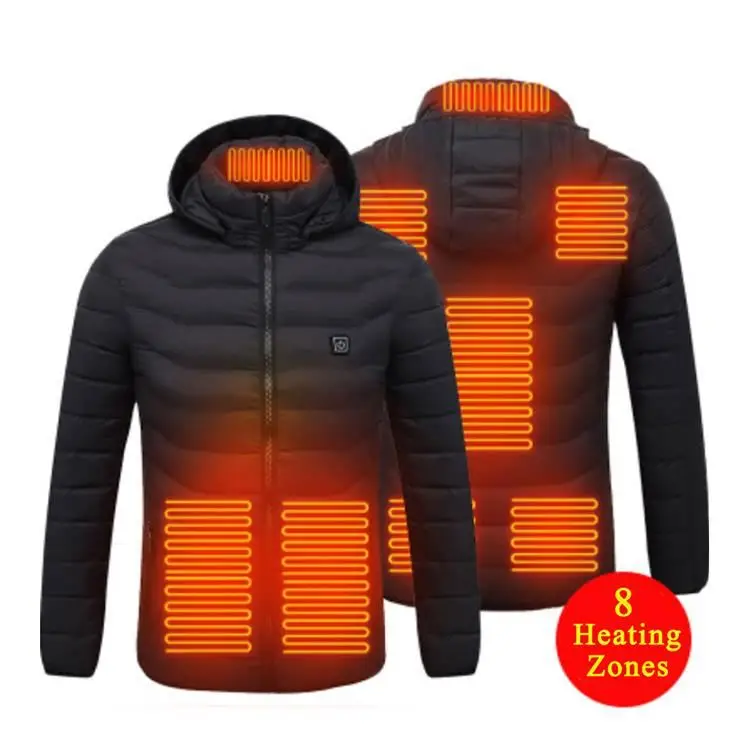 

Lightweight Heating Clothes Usb Electrical Battery Men Coats Waterproof Insulated Heated Jacket, Blue/black/red