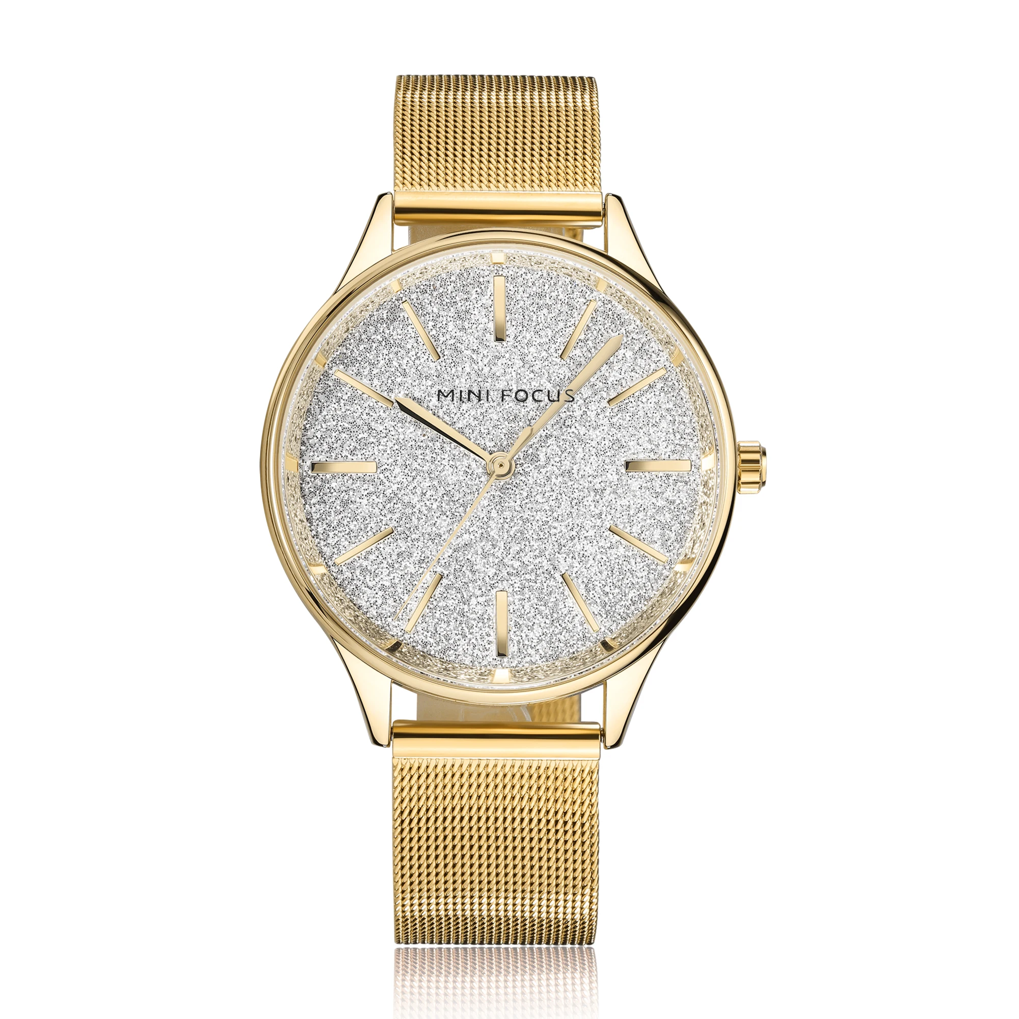 

2022 New Low Price Hot Sale Brand Luxury Fashion Gold Stainless Steel Sky Full Of Stars Dial Ladies Waterproof Wrist Watch Reloj, 5 colors