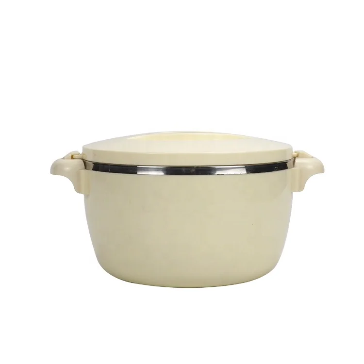 

size Hot sale good quality lunch box stainless steel food container, Beige