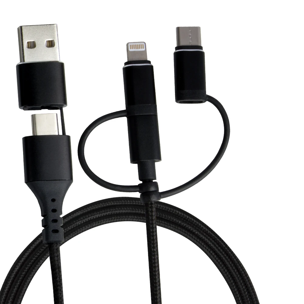 OTG 7 IN 1 USB Cable USB&Type-C to Micro USB/iOS/Type C Data Sync Charging Cable for iPhone Android Cell Phones - ANKUX.COM