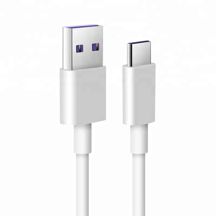 

High Performance Usb C Cord 5a Fast Charge Mobile Phone Charging Line Cables, White