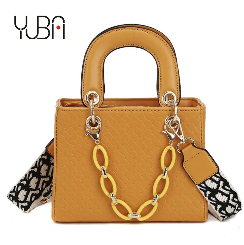 

2021 luxury brand square wide strap chain crossbody bag womens handbags and purses, Customizable