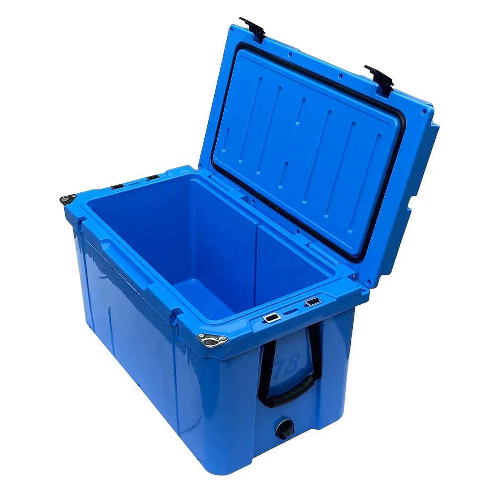 

Heavy duty plastic big dry ice transport storage box 80l white rotomolded dry ice container