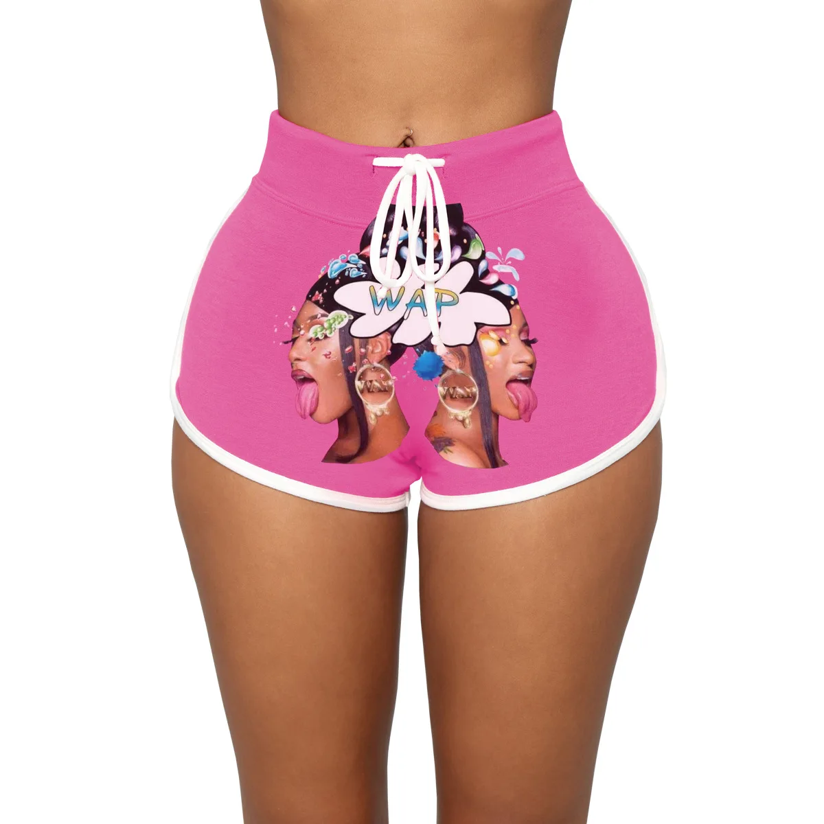 

women's 2021 summer biker cartoon shorts sexy jogger workout snack booty shorts women