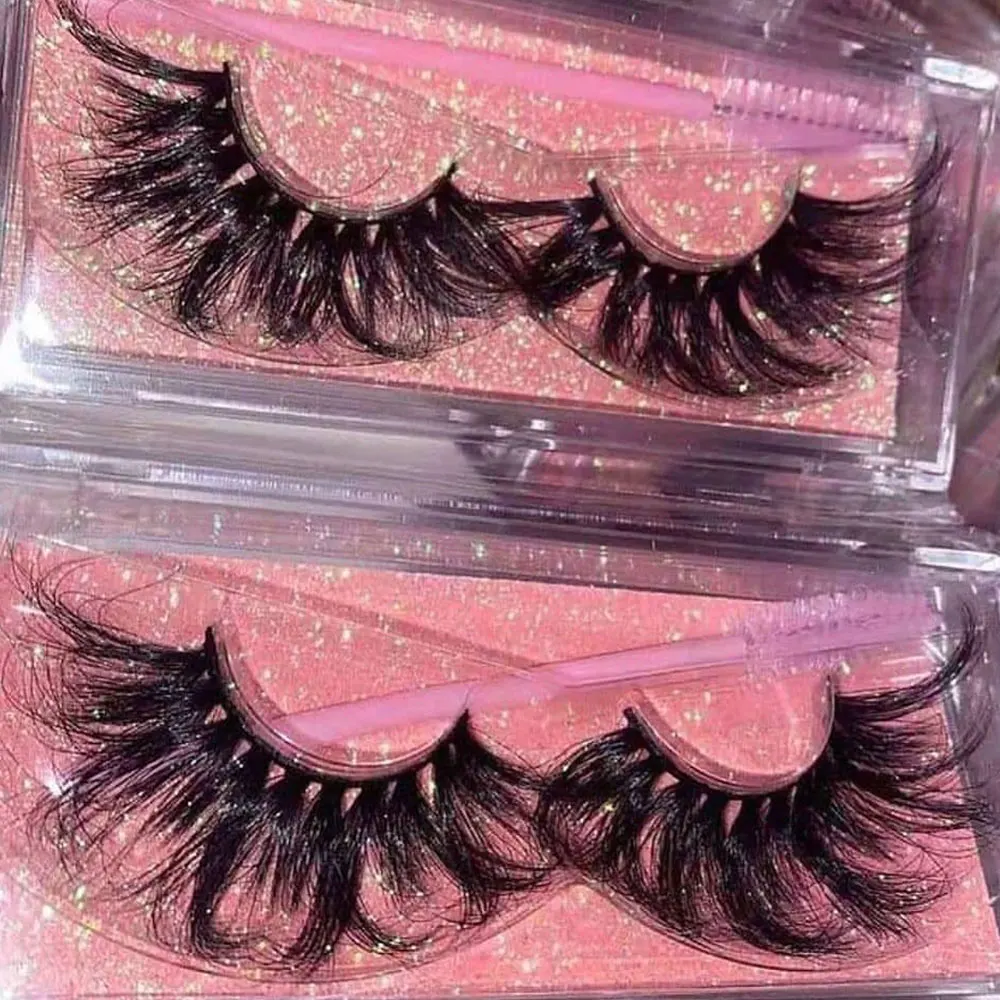 

Wholesale Custom False 3D 25mm Lashes One Dollar Private Label Wispy Eyelashes Package Box 3D Mink Eyelashes Vendor