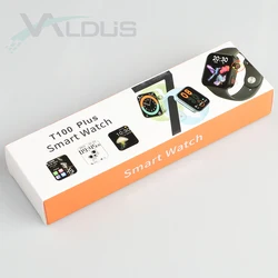 New flat edged design smartwatch reloj pulsera inteligente smart watch series T100 Plus