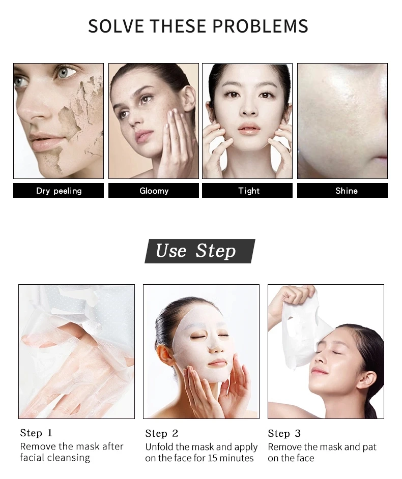 2020 OEM cheap private label collagen enhancement sheet Facial Mask